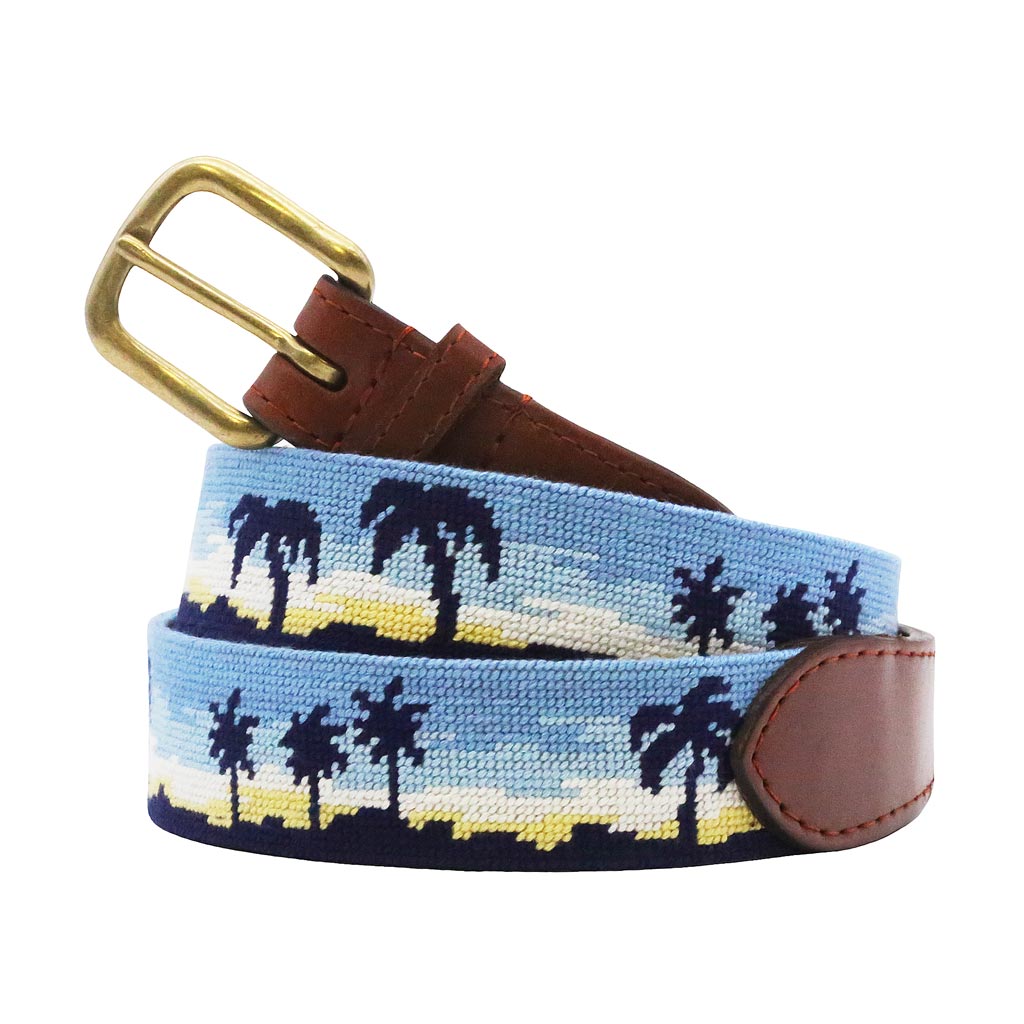 Oasis Needlepoint Belt by Smathers & Branson - Country Club Prep