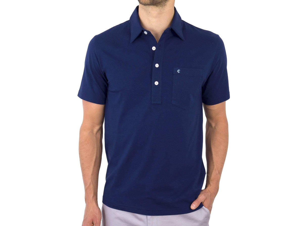 Top-Shelf Players Shirt in Navy Blue by Criquet - Country Club Prep
