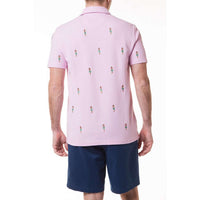 Islander Polo with Embroidered Hula Girl by Castaway Clothing - Country Club Prep