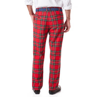 Stretch Twill Harbor Pant in Royal Stewart Tartan Plaid by Castaway Clothing - Country Club Prep