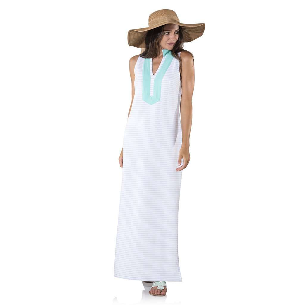 French Terry Maxi Tunic Dress by Sail to Sable White / XS French Terry Maxi Tunic Dress by Sail to Sable White / XS