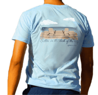 Dock Tee Shirt in Baby Blue by Anchored Style - Country Club Prep