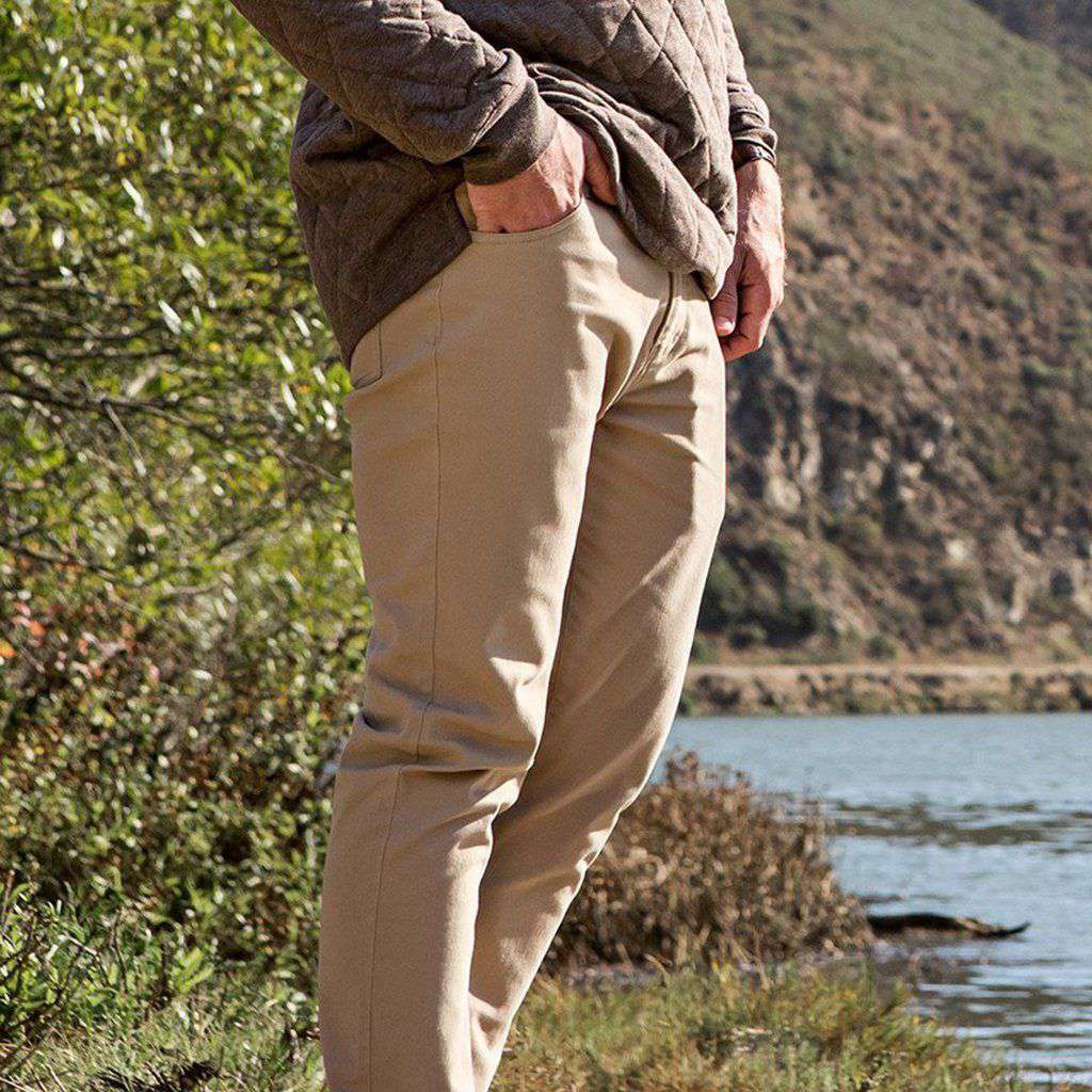 Southern Marsh Brazos Stretch Twill Pant in Khaki Country Club Prep Southern Marsh Brazos Stretch Twill Pant in Khaki Country Club Prep