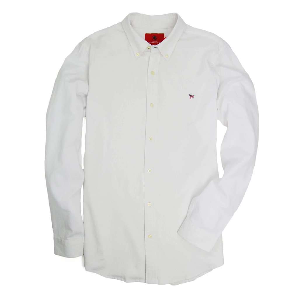 Party Animal Long Sleeve Tee in White by Southern Proper