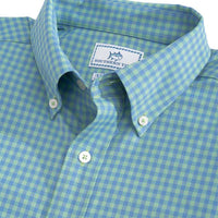 Causeway Gingham Intercoastal Performance Shirt by Southern Tide - Country Club Prep