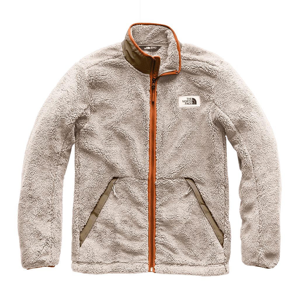 The North Face Men s Campshire Full Zip Sherpa Fleece in Granite Bluff Tan Beech Green Country Club Prep