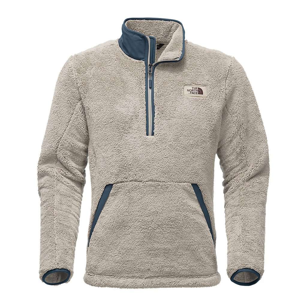 The North Face Men s Campshire Sherpa Fleece Pullover in Granite Bluff Tan Country Club Prep