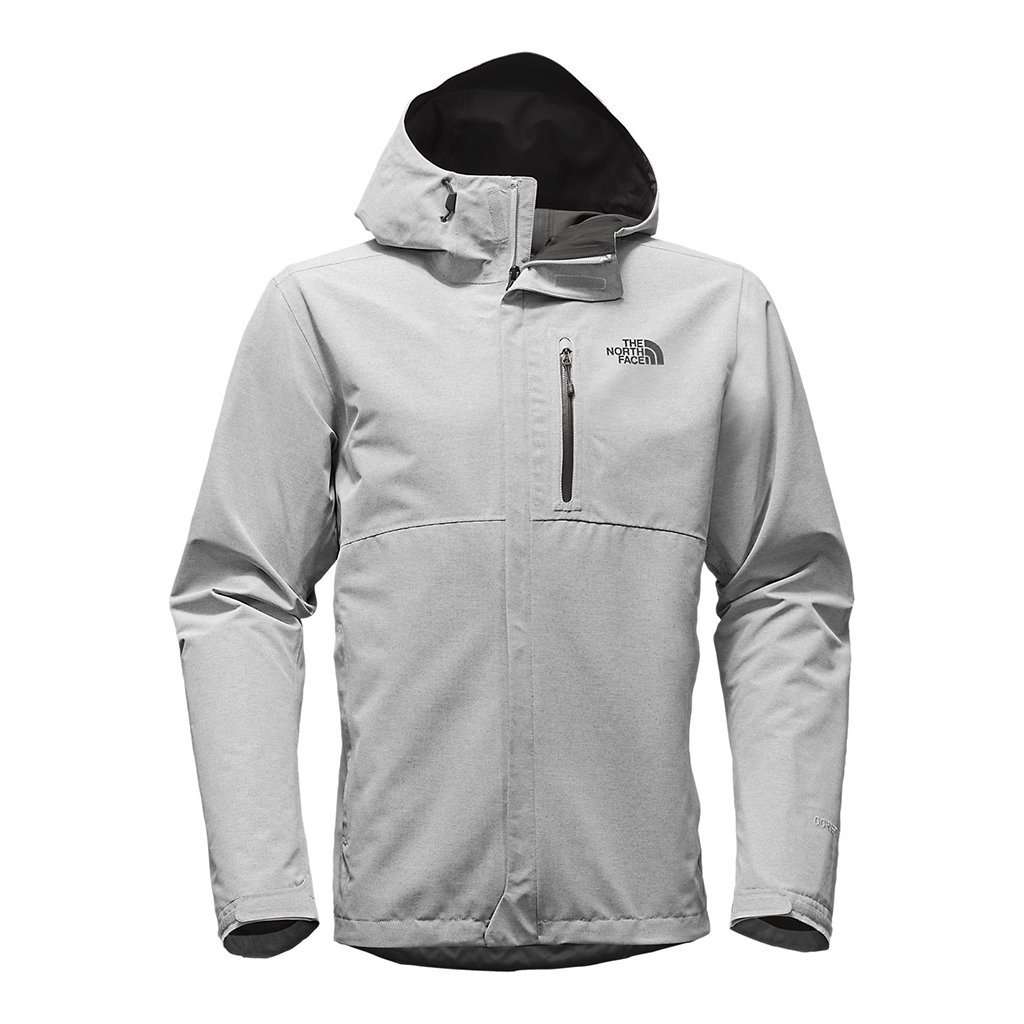 The North Face Men s Dryzzle Jacket in TNF Light Grey Heather Country Club Prep