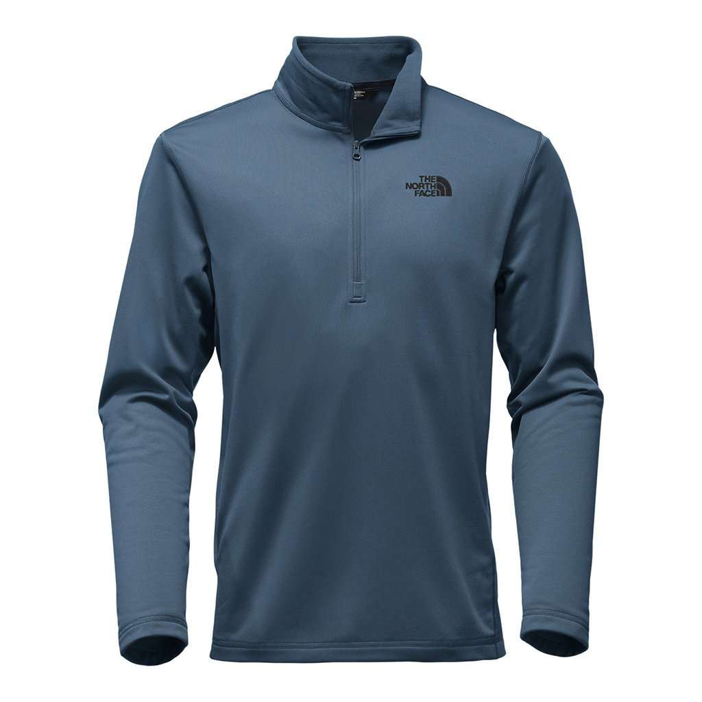 The North Face Men s Tech Glacier 1 4 Zip in Shady Blue Country Club Prep