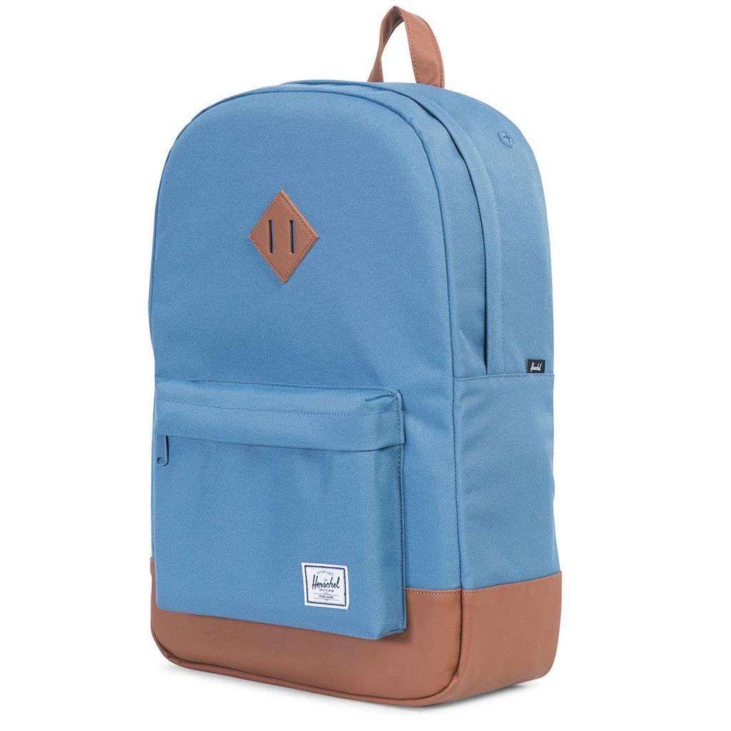 herschel backpack blue stripes Herschel Heritage Backpack in Captain's Blue – Country Club Prep