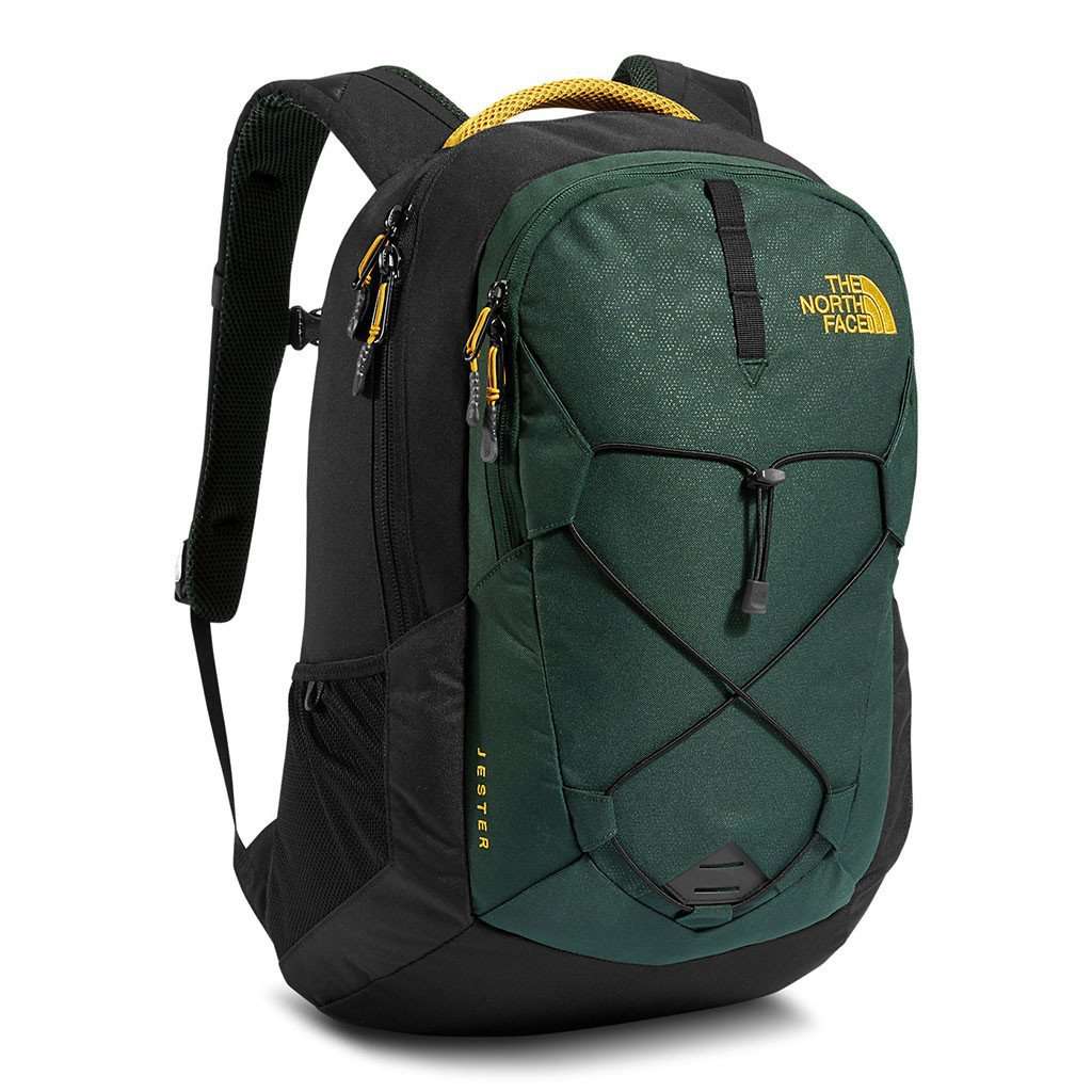 black north face jester backpack sale The North Face Jester Backpack in Darkest Spruce Emboss – Country Club Prep