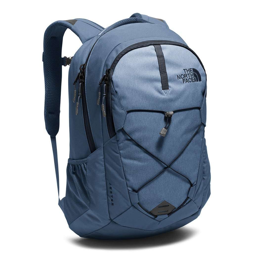 blue north face jester backpack The North Face Jester Backpack in Shady Blue Heather/Urban Navy – Country Club Prep
