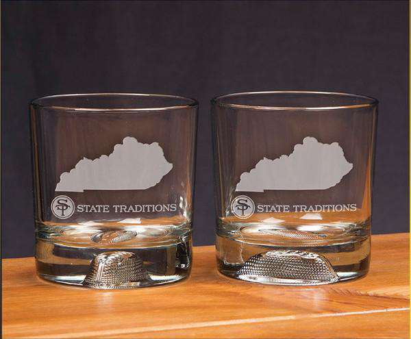 Kentucky Gameday Glassware (Set of 2) by State Traditions - Country Club Prep