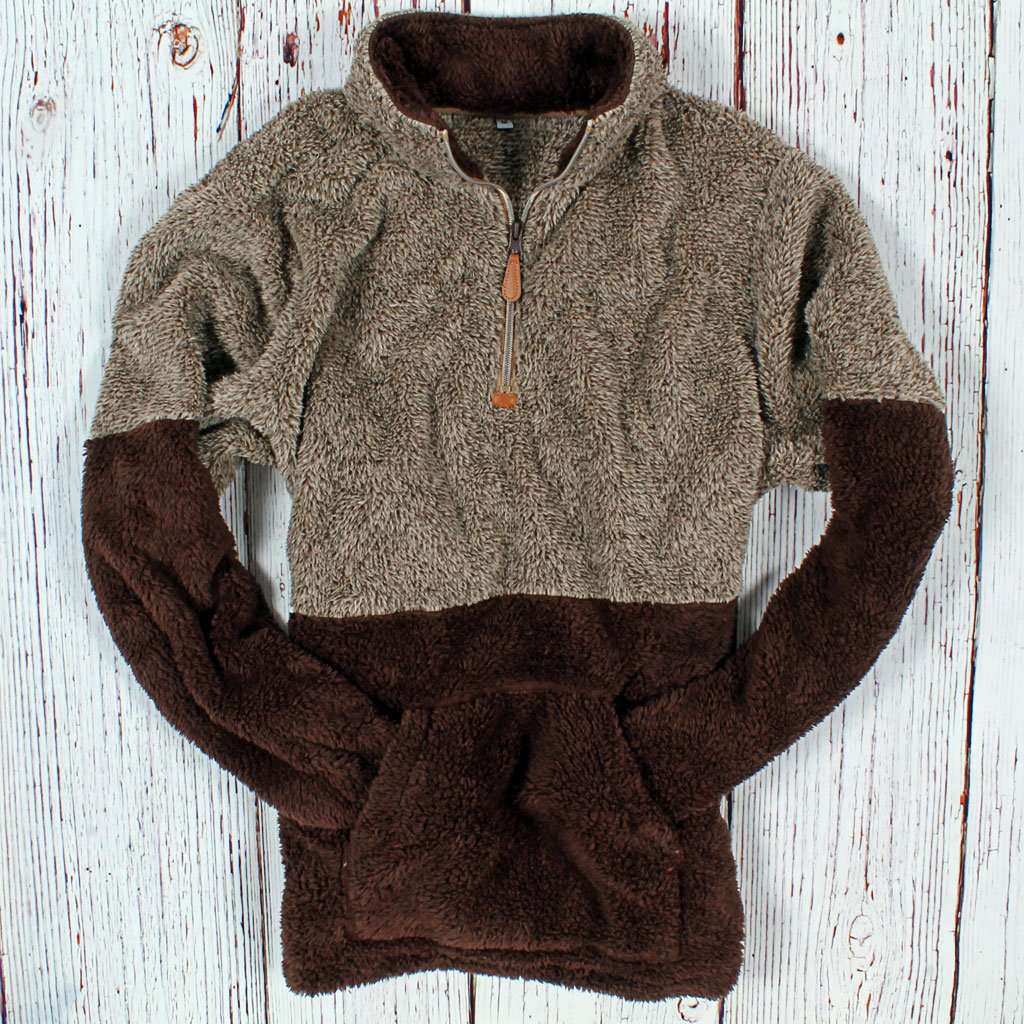 Two-Toned Kangaroo Pullover by Nordic Fleece - Country Club Prep