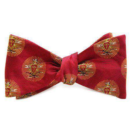 PIKE Bow Tie in Garnet Red by Dogwood Black - Country Club Prep
