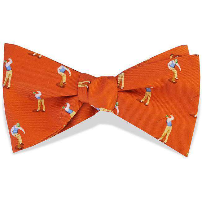 Slice! Bow Tie in Orange by Bird Dog Bay - Country Club Prep