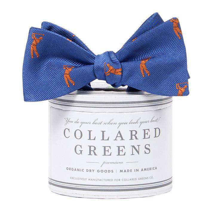The Bethpage Bow in Royal Blue and Orange by Collared Greens - Country Club Prep
