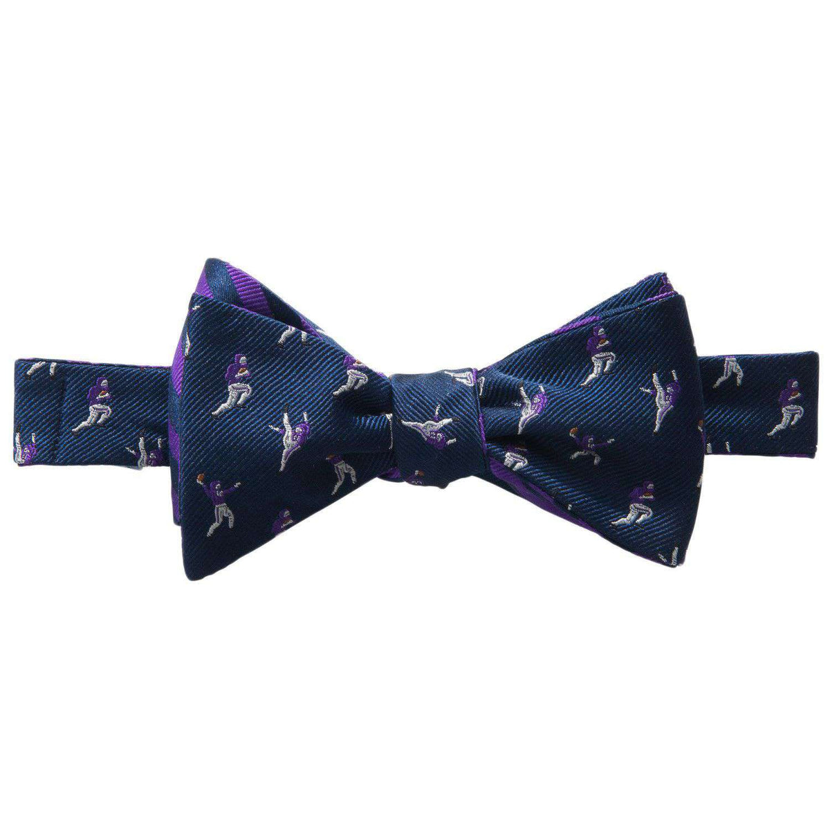 The Hangtime Reversible Bow Tie in Navy & Regal Purple by Southern Tide - Country Club Prep