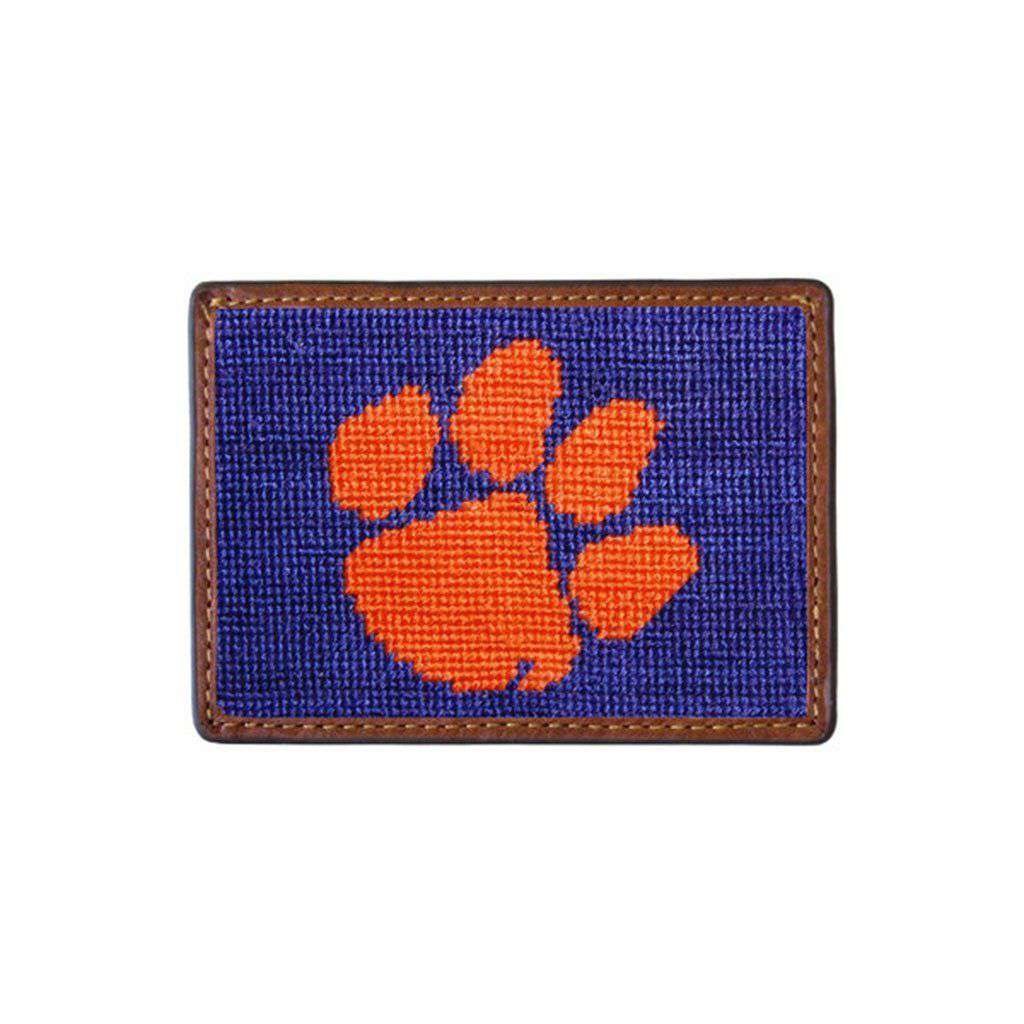 Clemson University Needlepoint Credit Card Wallet by Smathers & Branson - Country Club Prep