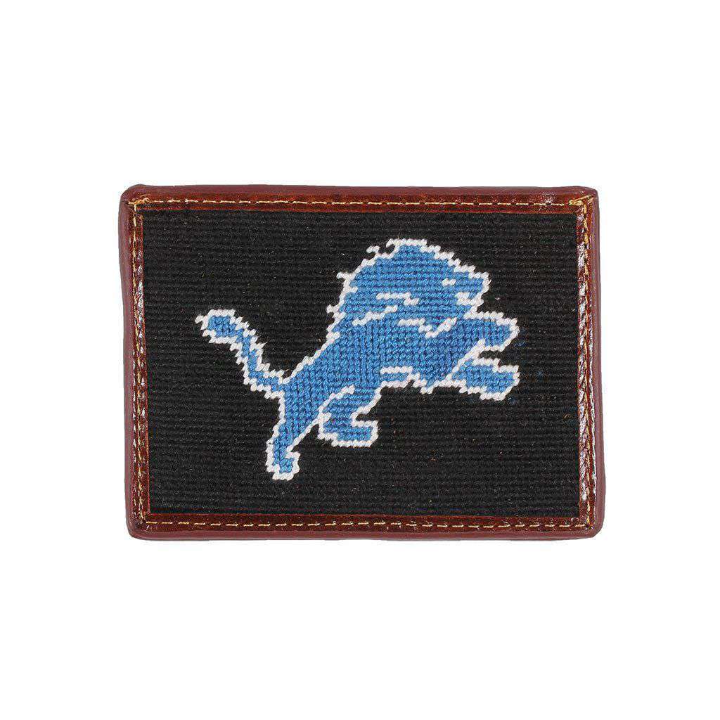 Detroit Lions Needlepoint Credit Card Wallet by Smathers & Branson - Country Club Prep