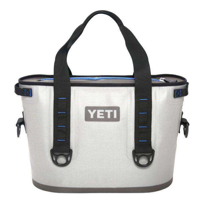 YETI Hopper 20 in Fog Gray and Tahoe Blue – Country Club Prep