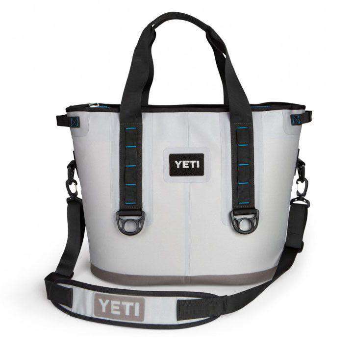 YETI Hopper 30 in Fog Gray and Tahoe Blue – Country Club Prep