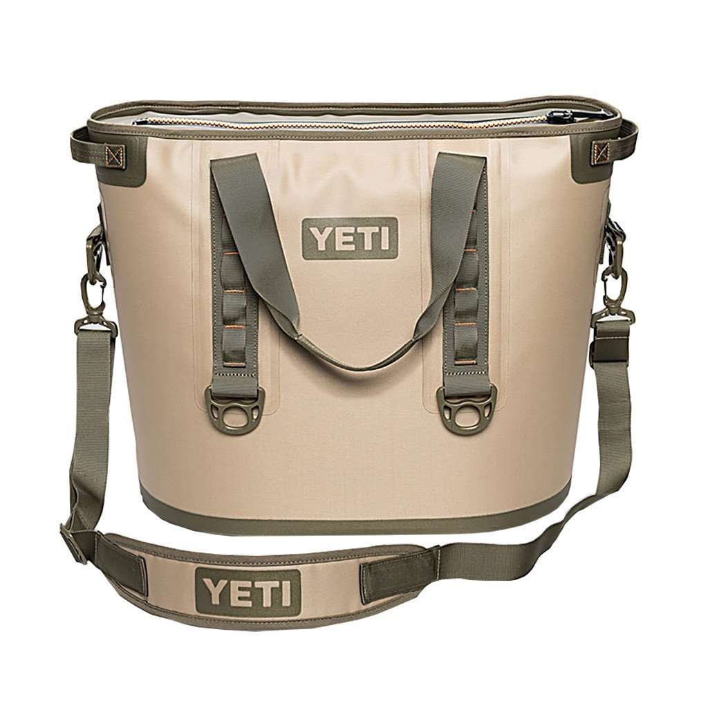 field tan / blaze orange yeti cooler bag Hopper 40 in Field Tan and Blaze Orange by YETI Multi