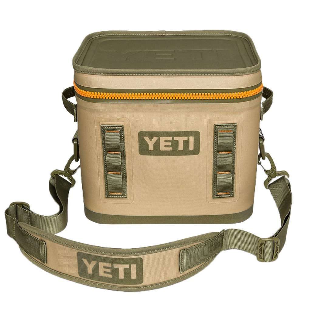 Hopper Flip 12 in Field Tan and Blaze Orange by YETI