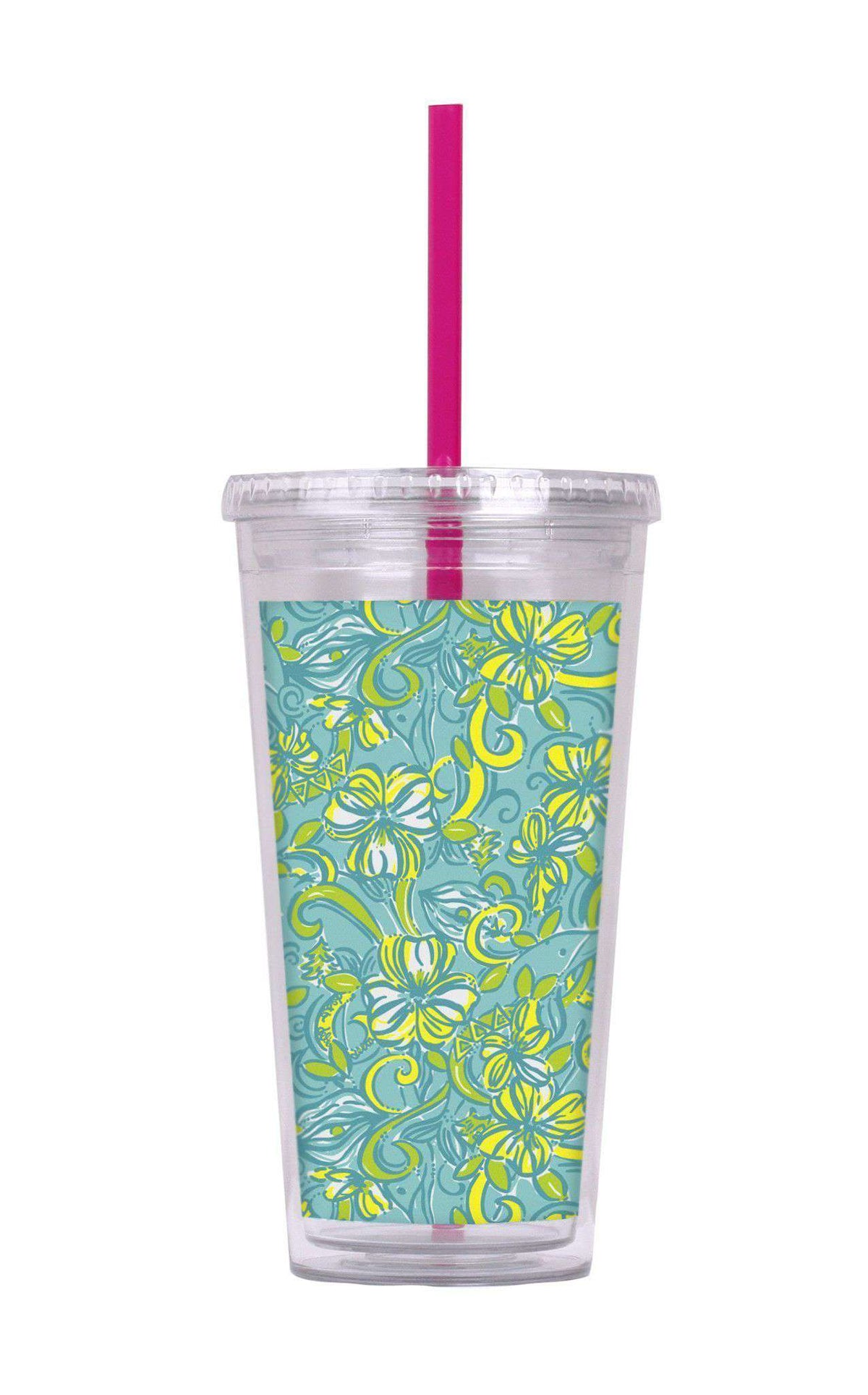 Delta Delta Delta Tumbler with Straw by Lilly Pulitzer - Country Club Prep