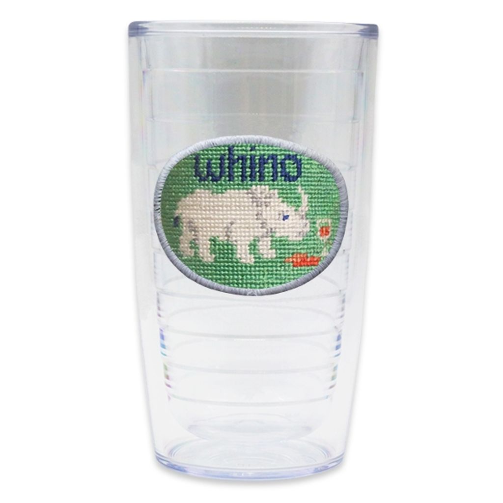 Whino Needlepoint Tumbler by Smathers & Branson - Country Club Prep