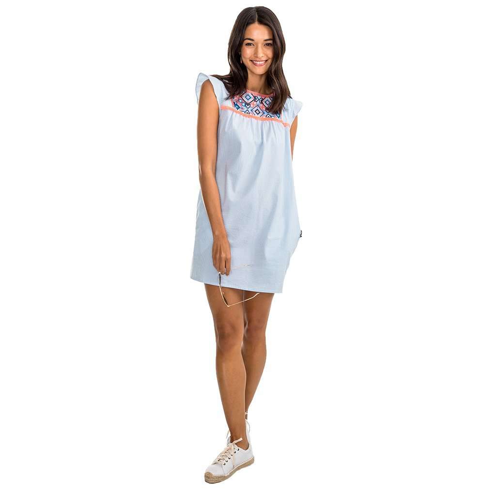 Southern Tide Sadie Dress in Boat Blue  Country Club Prep