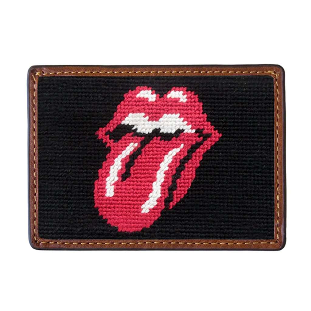 Rolling Stones Needlepoint Credit Card Wallet by Smathers & Branson - Country Club Prep