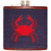 Crab Needlepoint Flask by Smathers & Branson - Country Club Prep