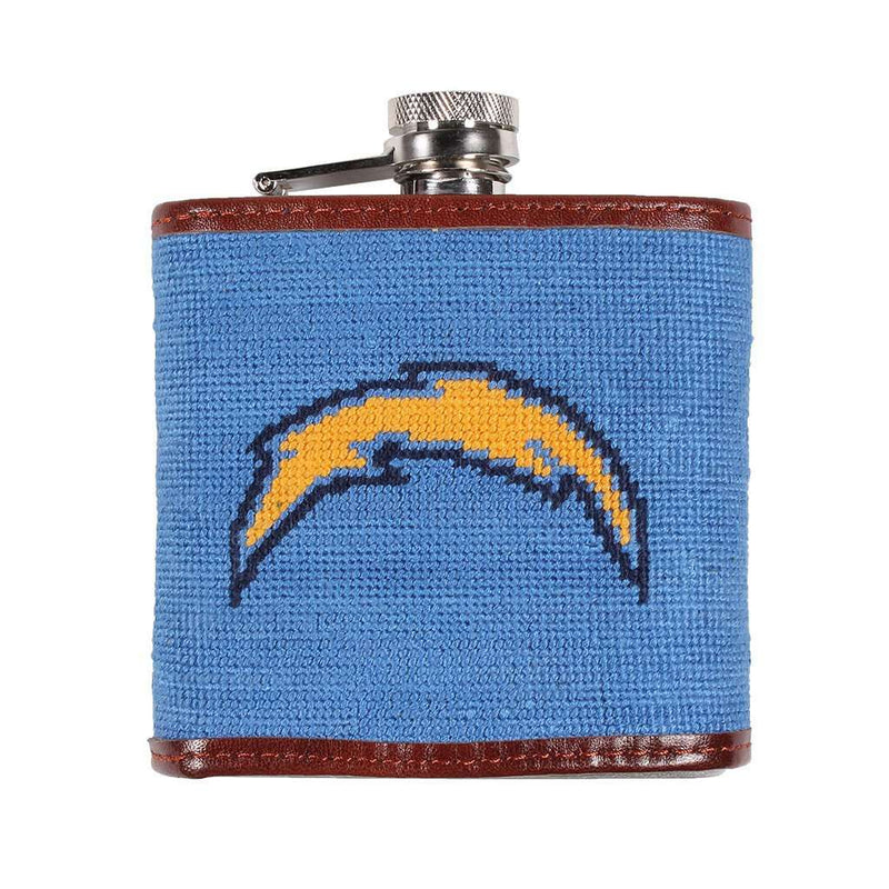 Los Angeles Chargers Needlepoint Flask by Smathers & Branson - Country Club Prep