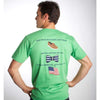 Boat Shoes, Bow Ties and America Tee Shirt in Grass Green by Anchored Style - Country Club Prep