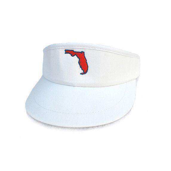 State Traditions Florida Gainesville Gameday Golf Visor in White