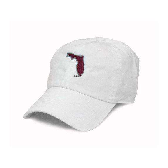 Florida Tallahassee Gameday Hat in White by State Traditions - Country Club Prep