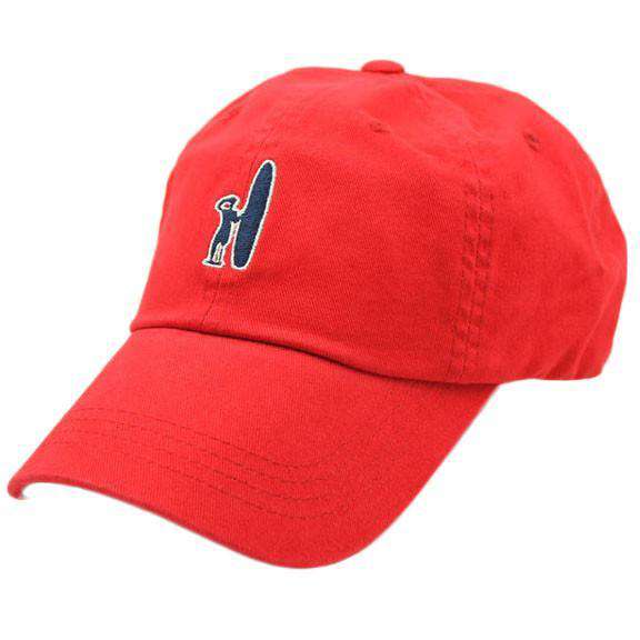 Logo Hat in Red by Johnnie-O - Country Club Prep