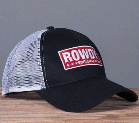 Rowdy Red Bar Mesh Hat in Navy by Rowdy Gentleman - Country Club Prep