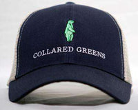 Trucker Hat in Evening Navy Blue by Collared Greens - Country Club Prep