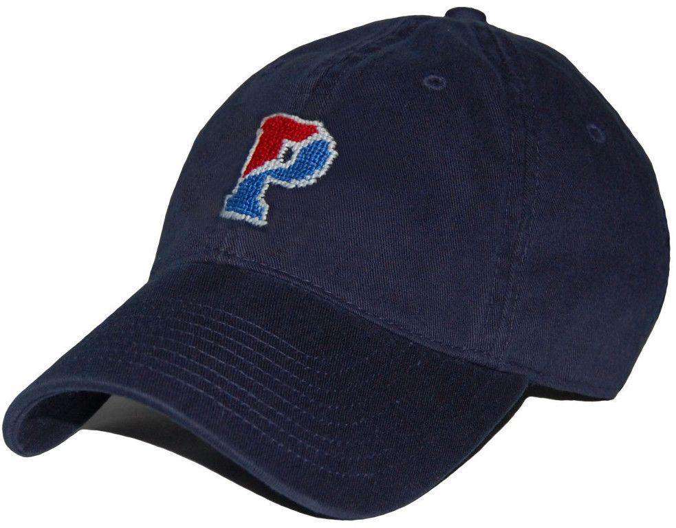 Tuna Needlepoint Hat in Navy by Smathers & Branson main image 0