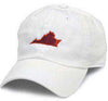 VA Blacksburg Gameday Hat in White by State Traditions - Country Club Prep