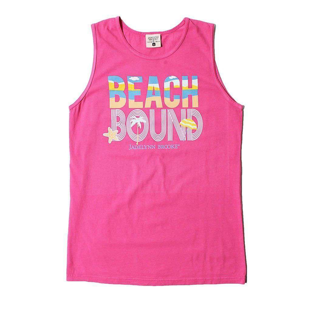 Beach Bound Tank in Hot Pink by Jadelynn Brooke - Country Club Prep