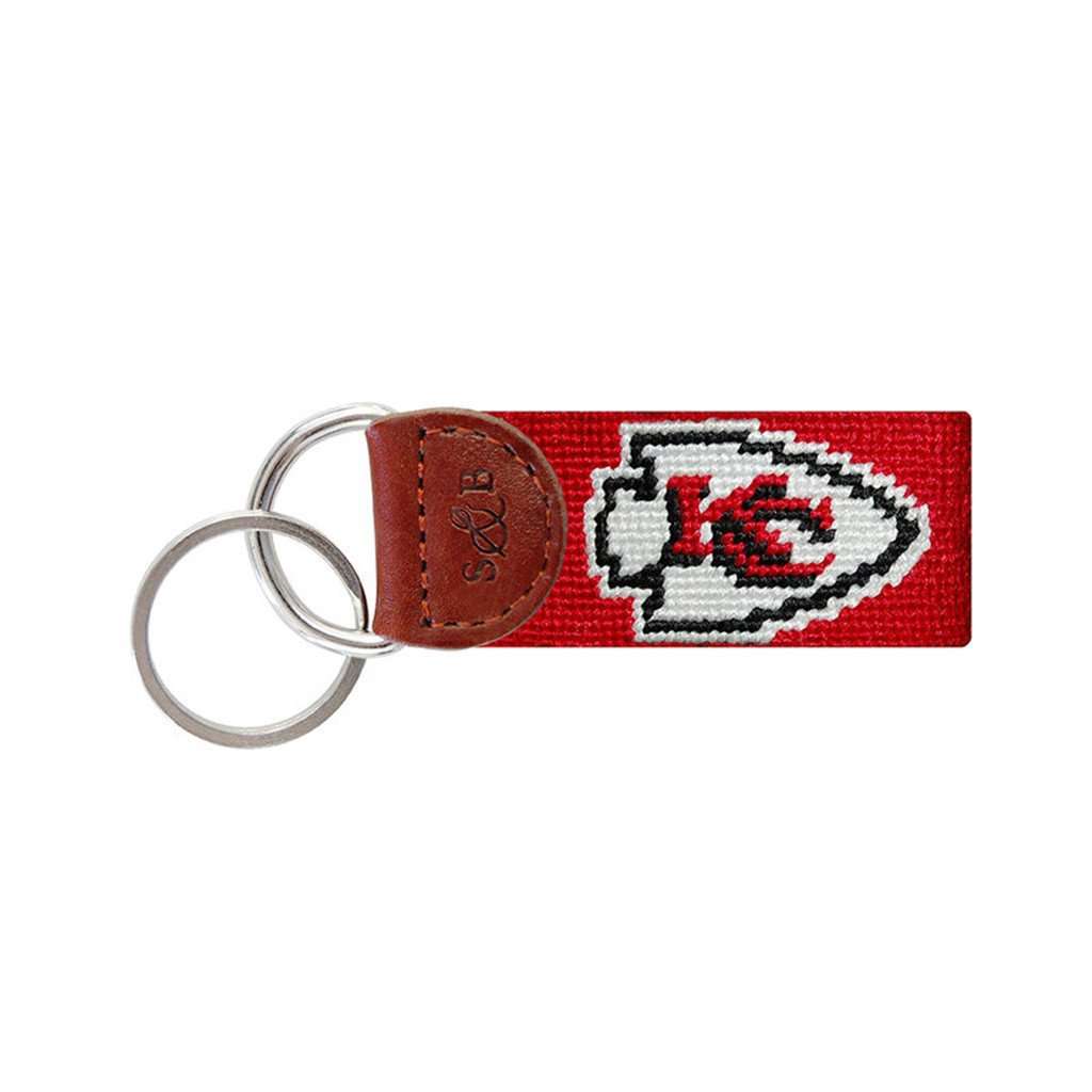 Smathers Branson Kansas City Chiefs Needlepoint Key Fob