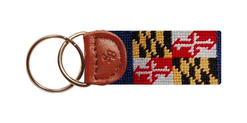 Maryland Flag Needlepoint Key Fob by Smathers & Branson - Country Club Prep