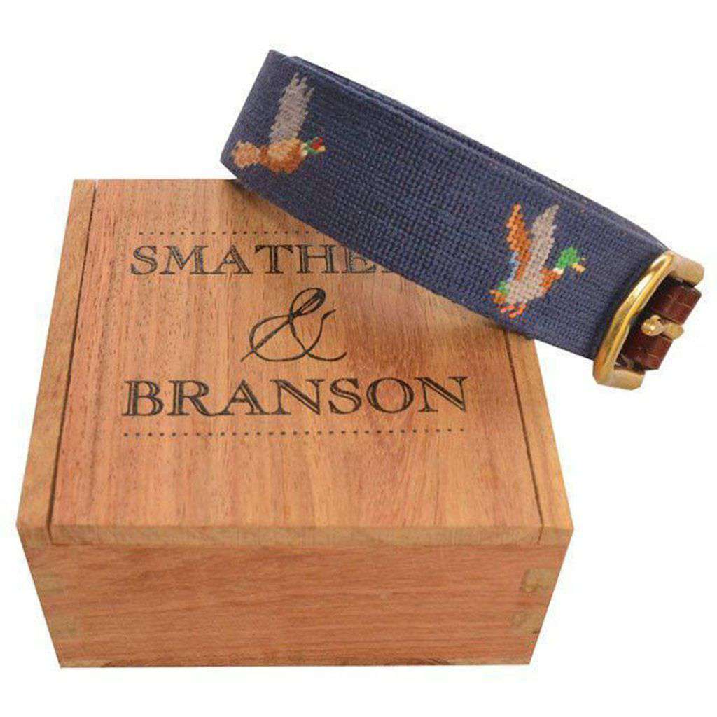 Bird Dog Needlepoint Belt by Smathers & Branson - Country Club Prep