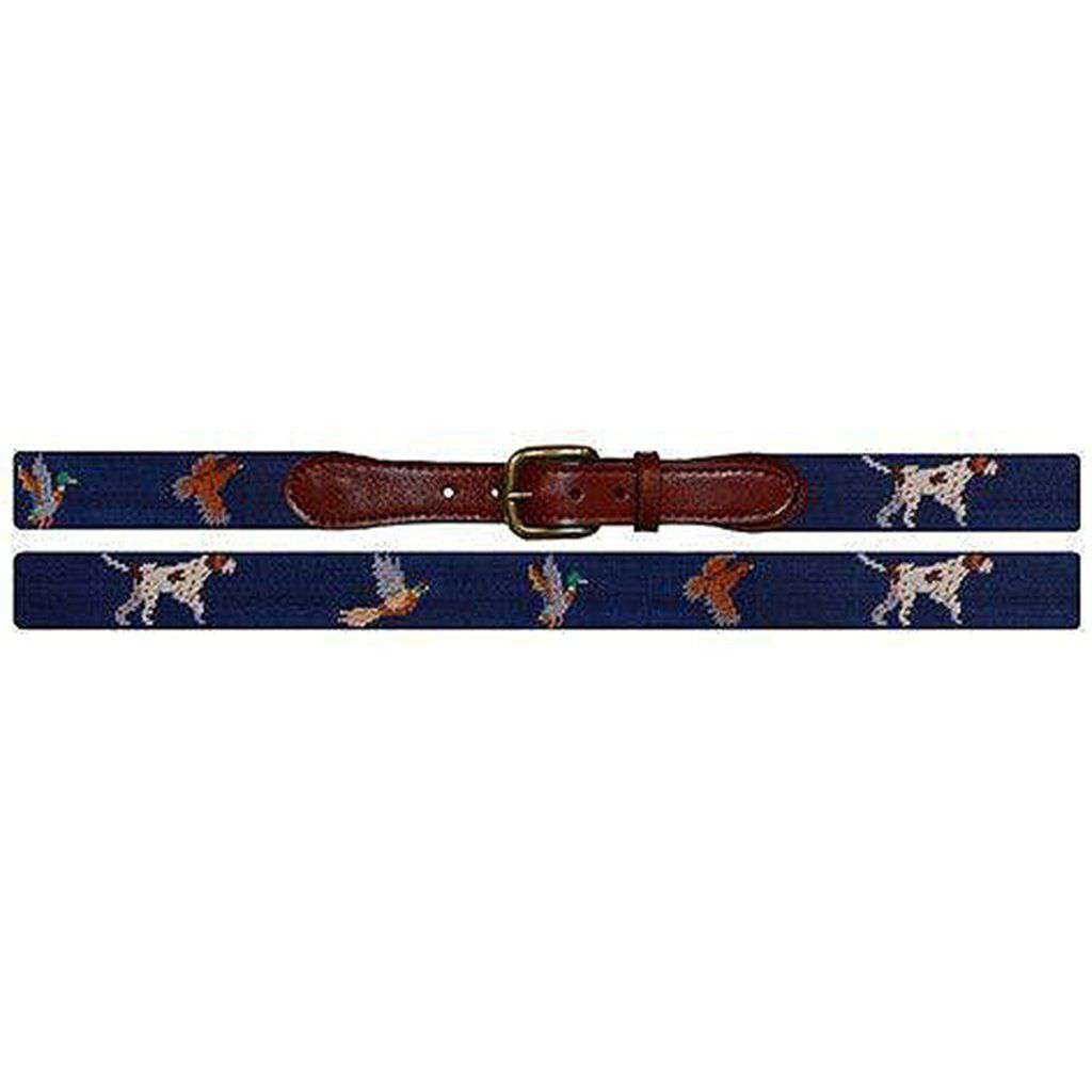 Bird Dog Needlepoint Belt by Smathers & Branson - Country Club Prep