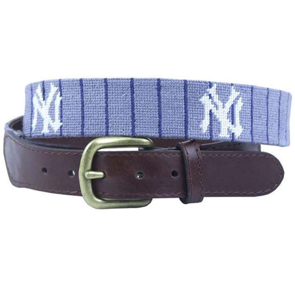 Smathers and Branson New York Yankees Cooperstown Needlepoint Belt