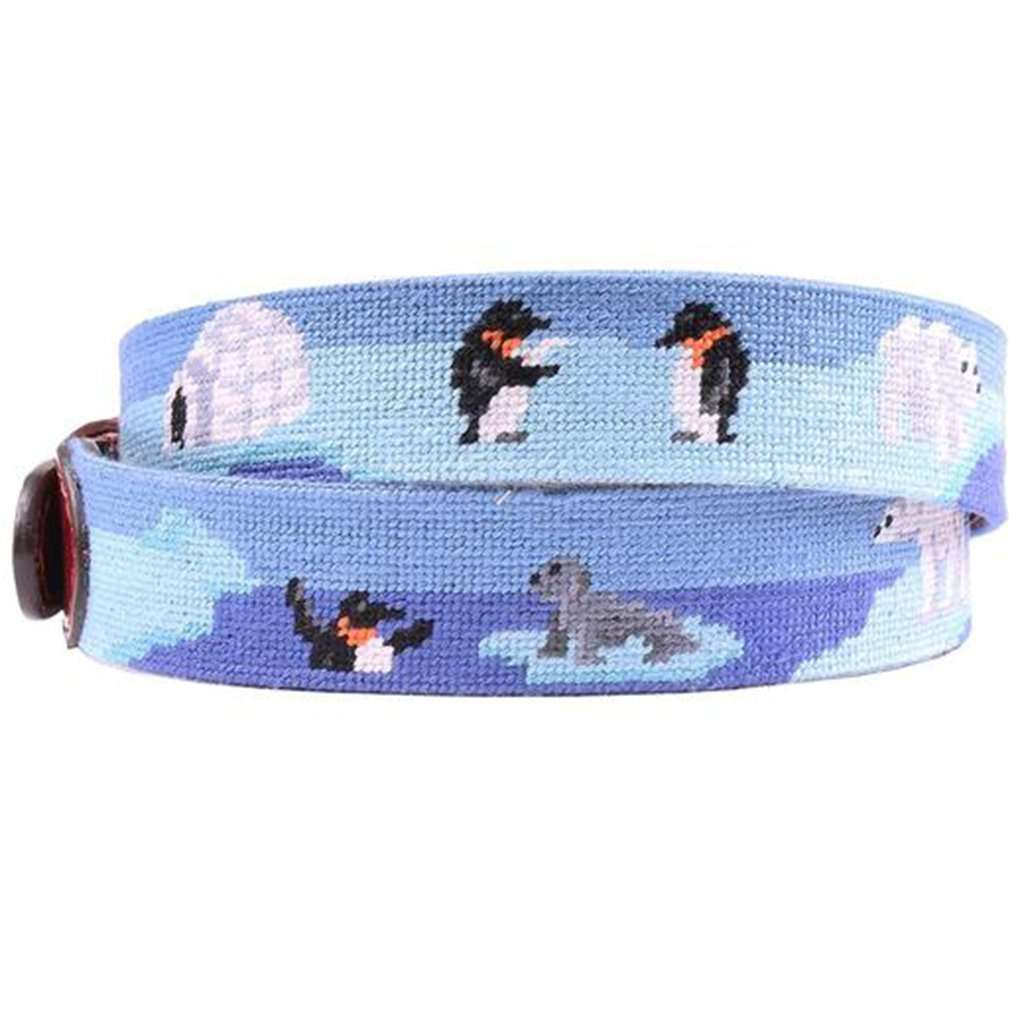 Polar Party Needlepoint Belt by Smathers & Branson - Country Club Prep