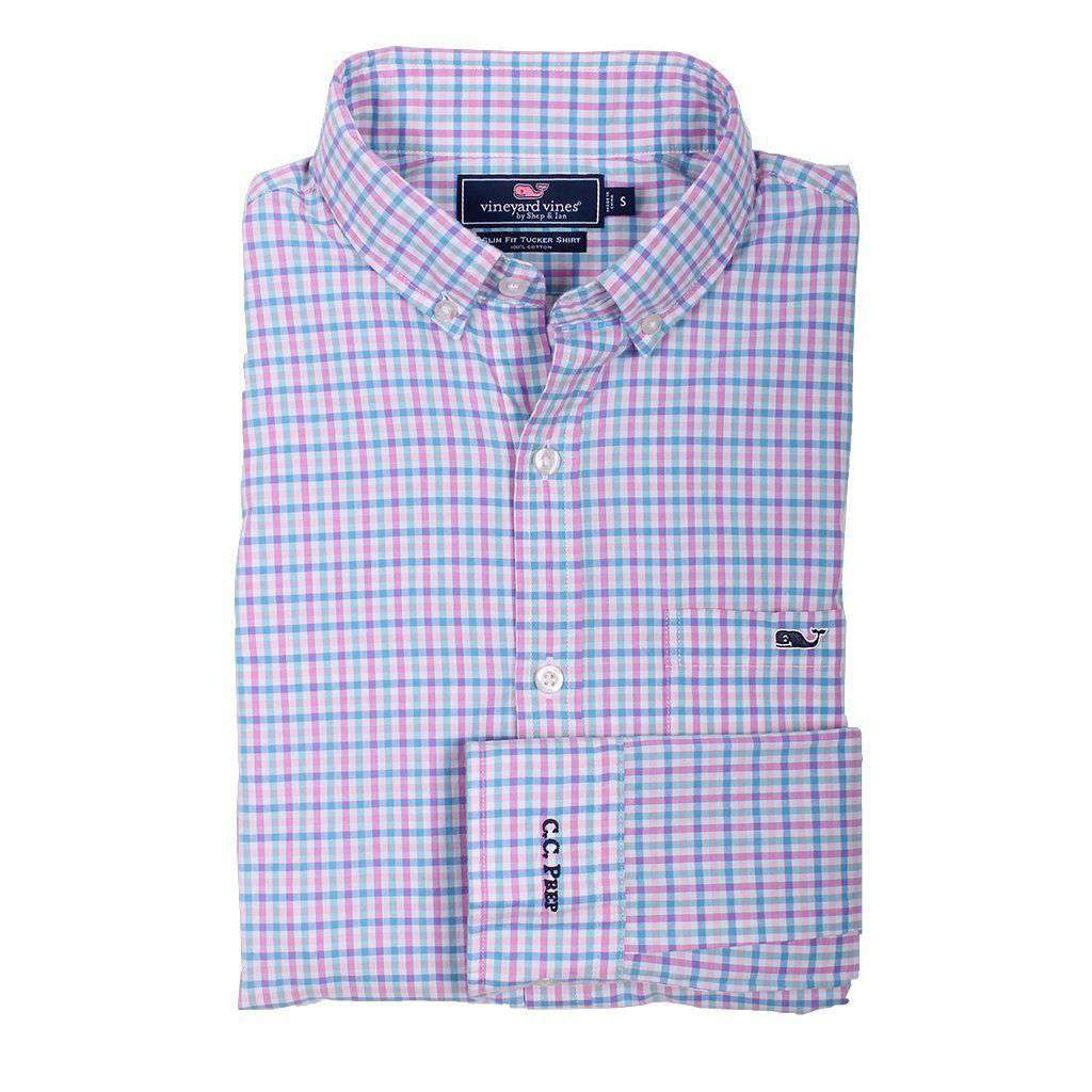 Vineyard Vines Custom Sweetgum Gingham Slim Tucker Shirt in Allium – Country Club Prep Vineyard Vines Custom Sweetgum Gingham Slim Tucker Shirt in Allium – Country Club Prep